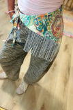 Paisley Fringe Scarf Teal