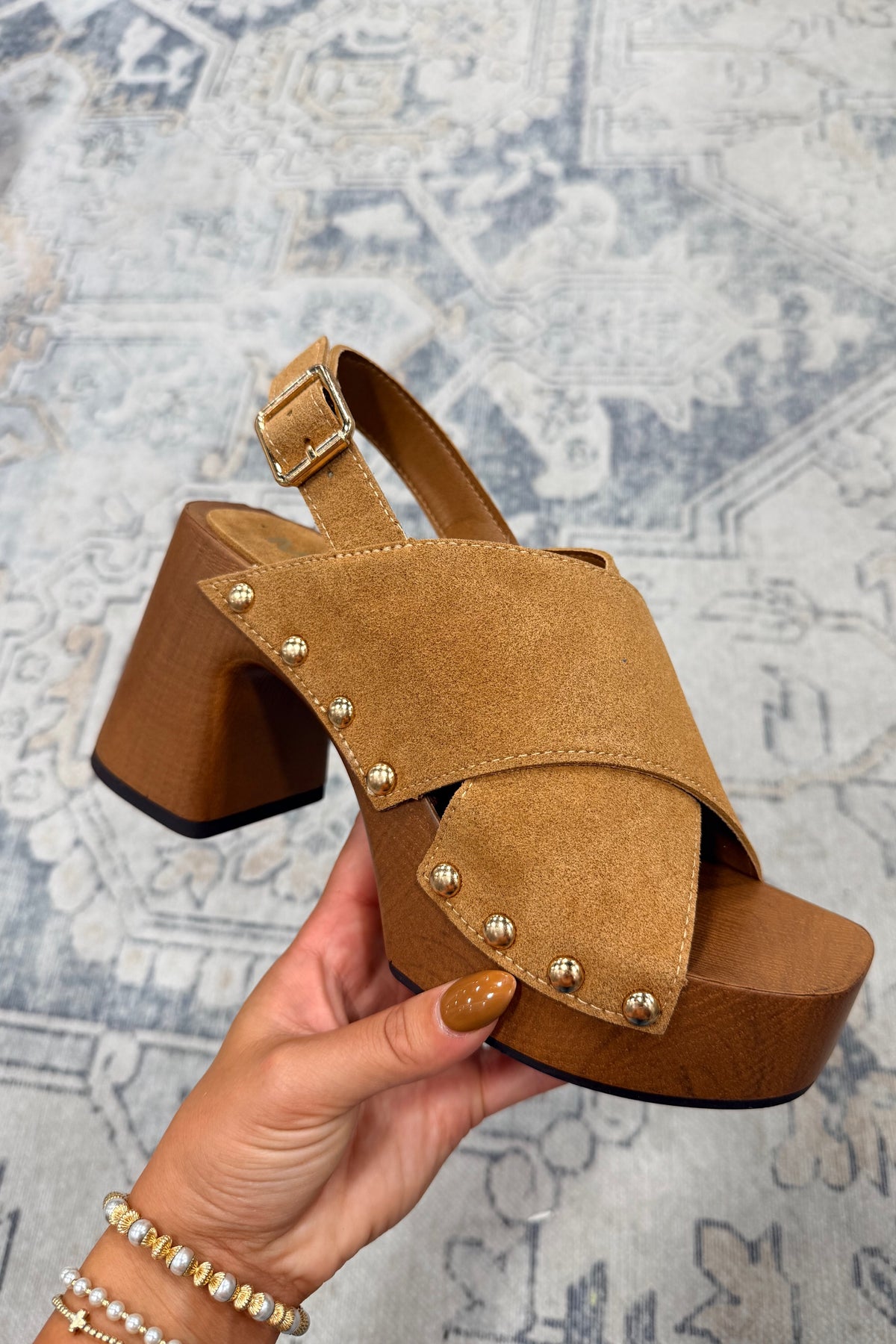 Mia Eudora Platform Sandal Tan