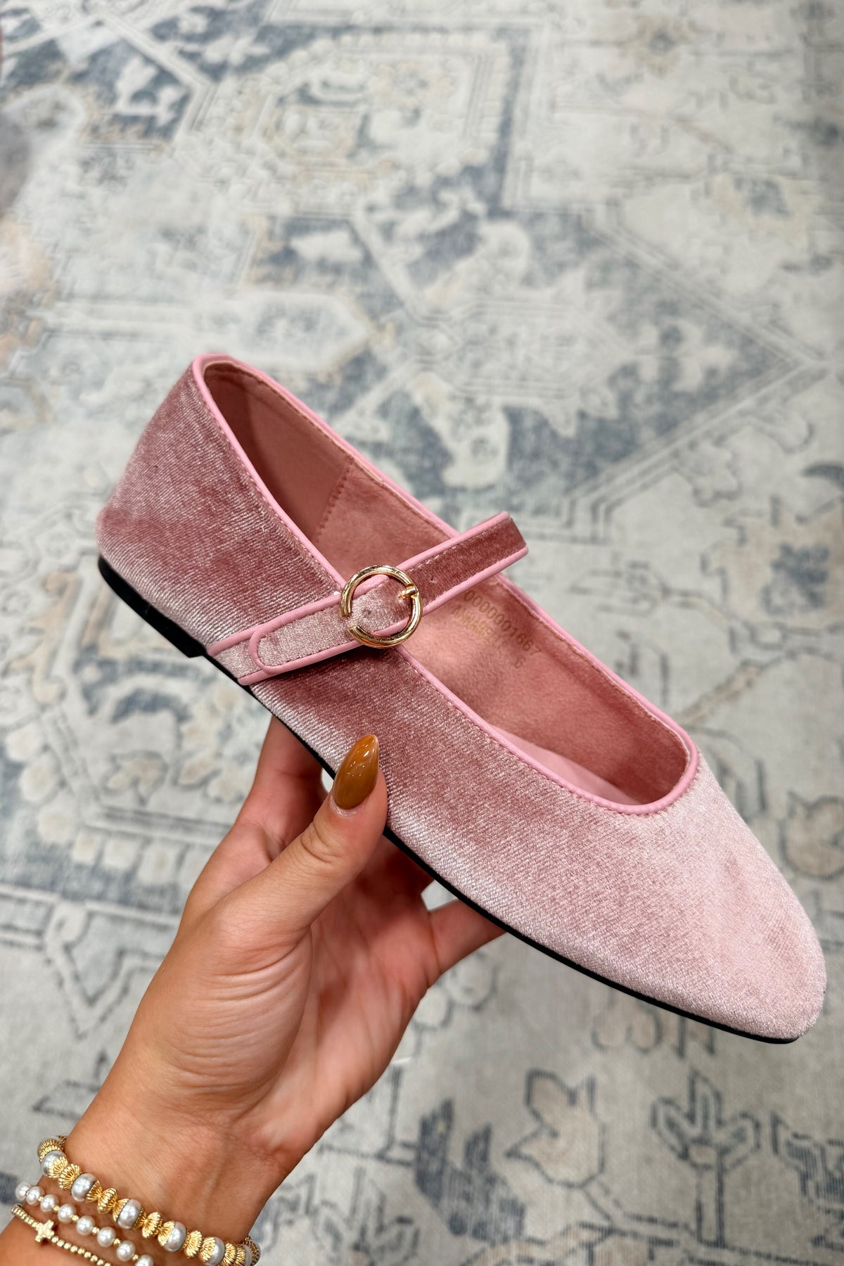 Shu Shop Annabelle Flat Rose Velvet