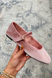 Shu Shop Annabelle Flat Rose Velvet