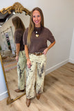 APNY Dalmatian Splatter Print Pants