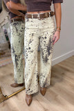 APNY Dalmatian Splatter Print Pants
