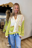 Key Lime Blossom Quilted Jacket