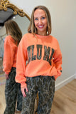 Lulu Mac Mossy Oak Sweatshirt Orange