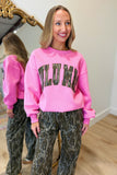 Lulu Mac Mossy Oak Sweatshirt Bubblegum Pink
