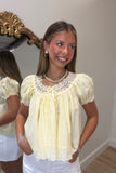 Sweet Southern Girl Babydoll Top Yellow