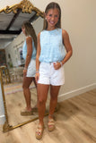 Blayne Bubble Top Blue