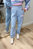 Lulu Mac Puff Jogger Pant Grey Light Pink