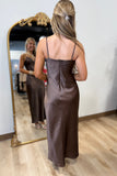 Silk Symphony Dress Chocolate