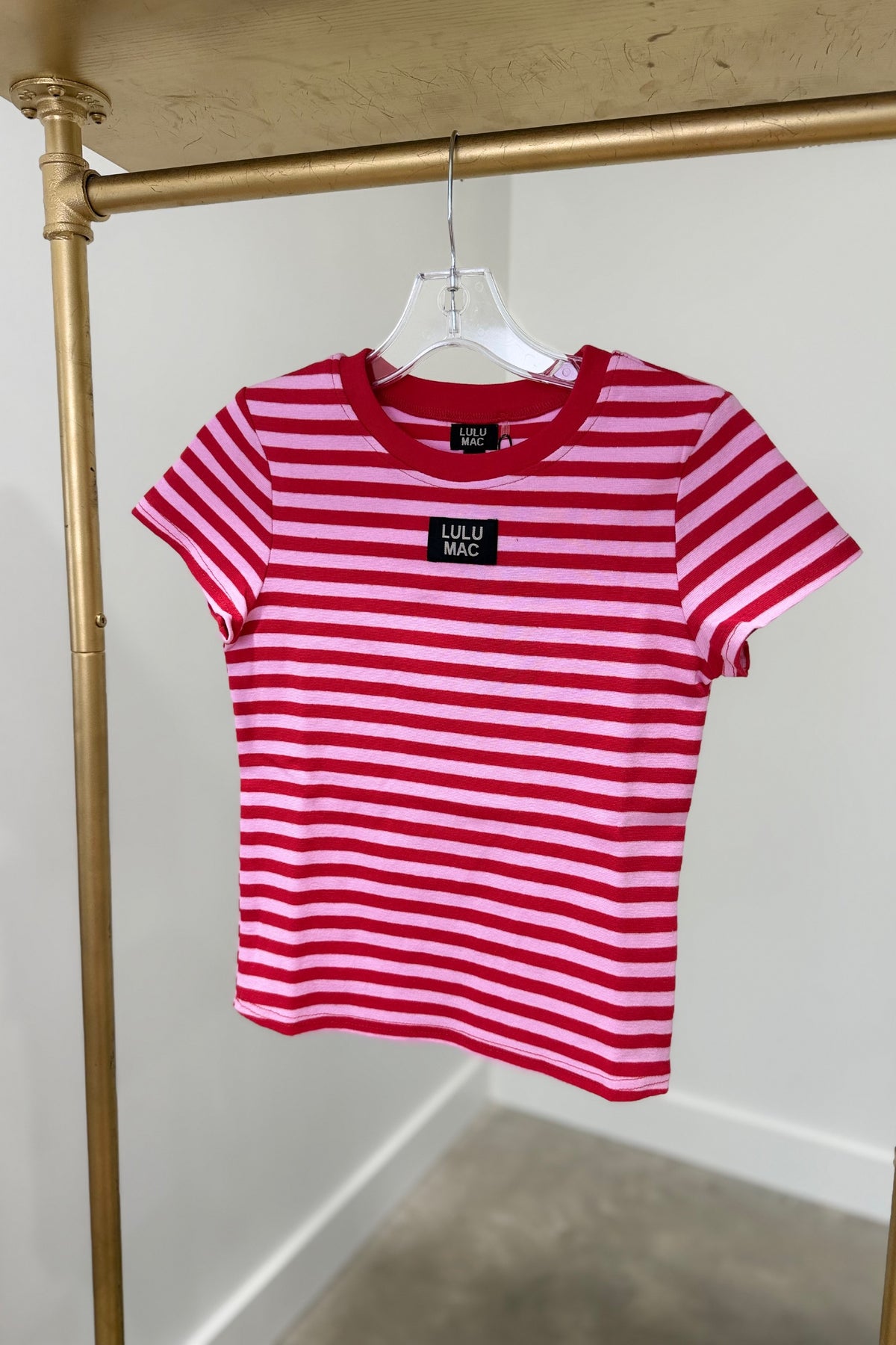 Lulu Mac Baby Doll Top Red/Pink