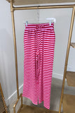 Lulu Mac Knit Striped Pant Red/Pink