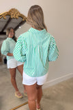 Augusta Stripe Blouse Green
