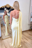 Belle at the Ball Satin Dress Yellow