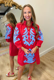 Keep In Touch Dress Red