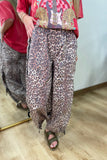 On the Run Leopard Bow Track Pant