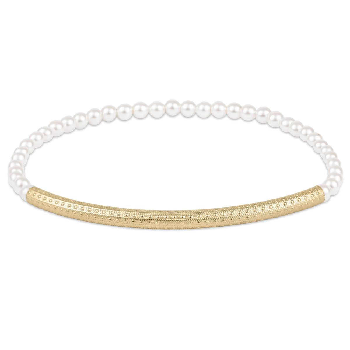 E Newton Bliss Bar Textured Mixed Metal 3mm