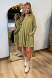 Travel Friendly Dress Olive