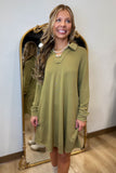 Travel Friendly Dress Olive