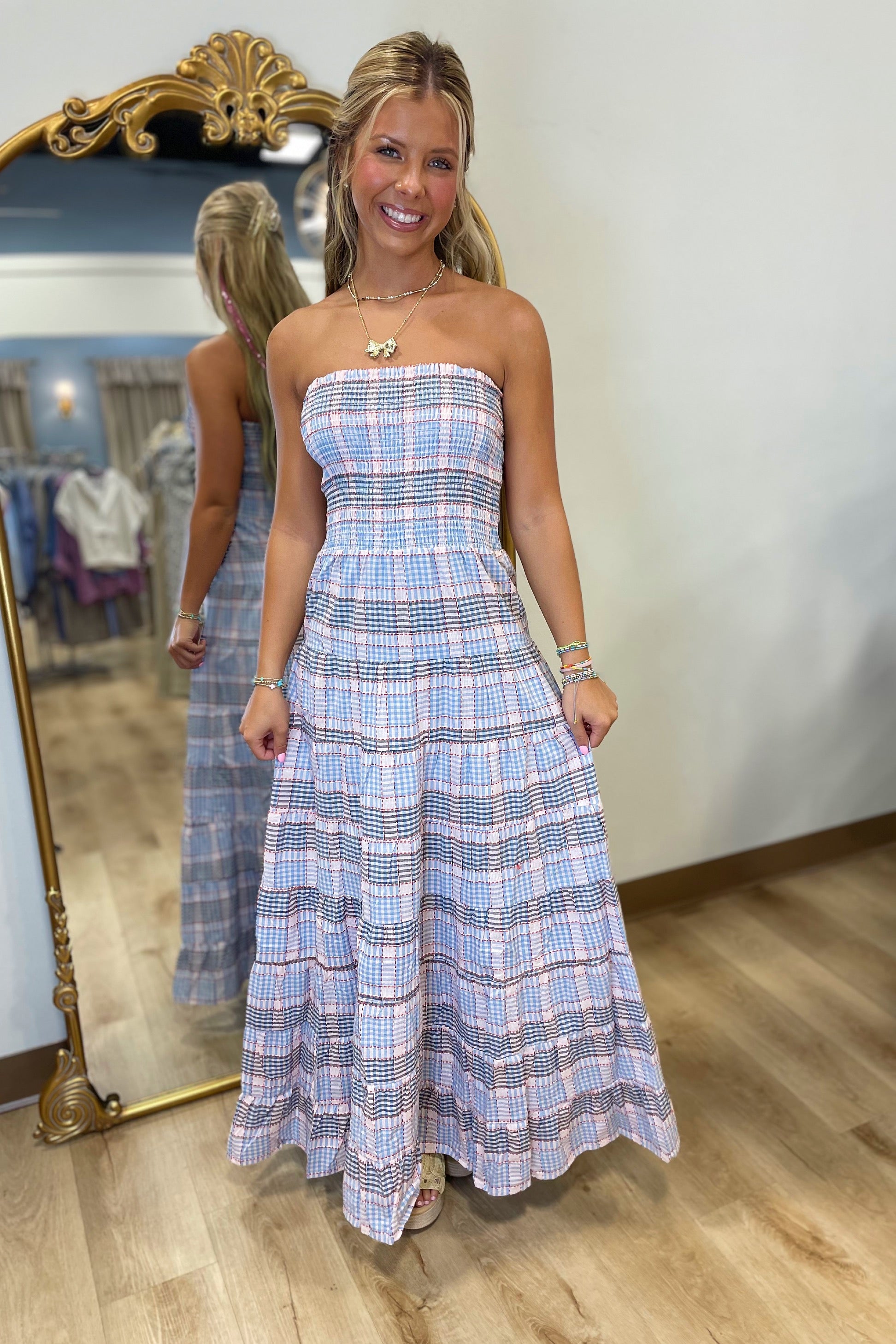 Nelcie Dress Plaid Expectations Too Nelcie Dress Plaid Expectations Too