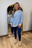 Striped Skies Oversized Sweatshirt