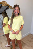 Lounging Luxe Short Set Yellow