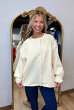 Lazy Days Oversized Cardigan Sweater Lemon