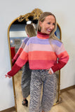 Shimmering Stripes Chunky Sweater