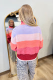 Shimmering Stripes Chunky Sweater