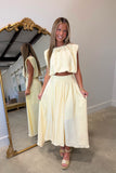 Spring Sweetheart Skirt Set Yellow