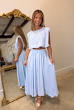 Spring Sweetheart Skirt Set Blue