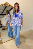 Lots of Dots Blouse Blue
