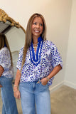 Lots of Dots Blouse Blue