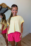 A Line Active Short Pink