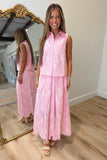 Blush Belle Eyelet Skirt Set