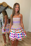 Colorburst Smocked Mini Dress RESTOCK