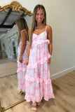 Blush Dreams Floral Midi Dress