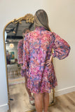 High Standards Floral Dress Plum