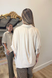 Saddle Up in Suede Top Khaki
