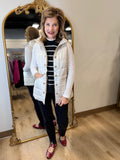 Renuar Luxe Quilted Vest Oyster