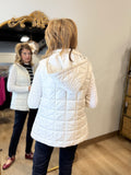 Renuar Luxe Quilted Vest Oyster