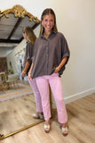 Saddle Up in Suede Top Brown