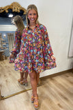 Plum Daze Floral Dress