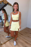 Contrast Contour Top Yellow