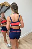 Double Layer Nylon Short Navy