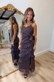 Don't Be Dramatic Dot Dress Brown