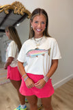 PREORDER Rainbow Trout Crop Graphic Tee