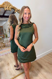 Delicately Draped Dress Olive