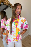 Bursting Bloom Blouse Pink