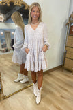 Golden Days Floral Dress Rose Beige