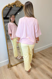 Basic But Elevated Ruffled Top Pink